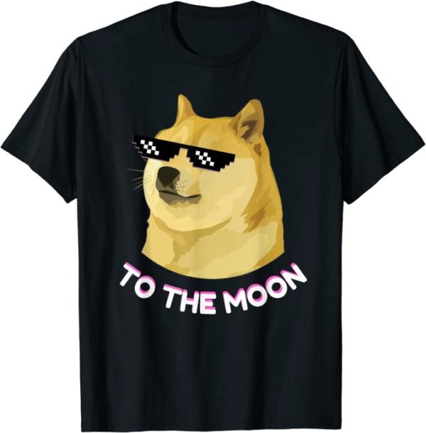 DOGECOIN "To The Moon" - Camiseta - Imagen 3
